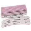 10Pcs Nail File 80/80 100/100 100/180 Curved Nail Buffer Double-Sided Emery Board Nail Buffering Files Washable Grey Buffer