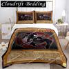 Cartoon Dark Magician Duvet Cover Comforter Fear Bedding set Soft Quilt Cover and Pillowcases for Teens SingleDoubleQueenKing