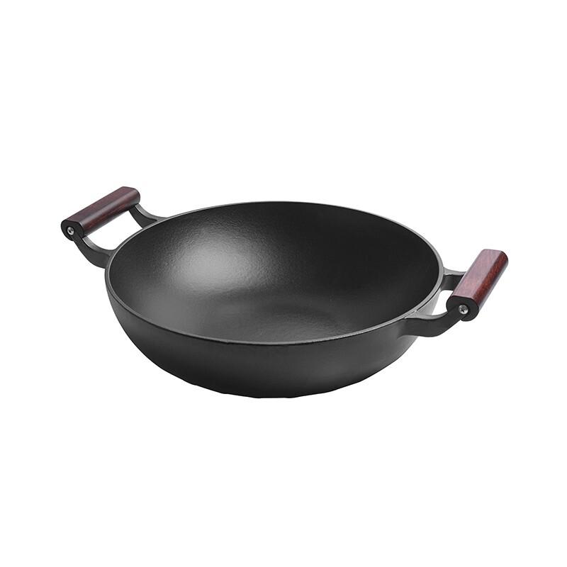 Jill May Whirlwind 32CM Cast Iron Double-Handle Wok