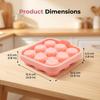 9 Holes Rose Flower Handmade Soap Candle Silicone Mold Heart Shape DIY Cake Chocolate Baking Tools Ice Cubes Making Mould