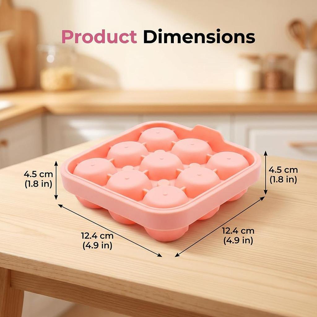 9 Holes Rose Flower Handmade Soap Candle Silicone Mold Heart Shape DIY Cake Chocolate Baking Tools Ice Cubes Making Mould