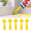 Window Door Gap Filler Tool 5Pcs Caulk Tip Tools, Caulking Tips Set with Nozzle Adapter, Plastic Seal Dresser for Home Improvement Applicator Reusable