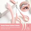 3PCS Eyebrow Trimmer Set Eyebrow Scissors With Comb Crescent Trimmer Makeup Tools Eyebrow J2S0