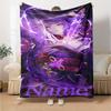 Customiz Name Personality Genshin Impact Balzebub Blanket Soft &Warm Sofa Office Bed Travel Lunch Break Blanket, Gift Suitable All Seasons