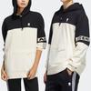 adidas casual sports pullover hoodie with color blocks, unisex,