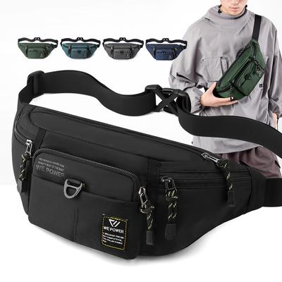 Sportovní tašky do pasu pro muže Ležérní Nylon Outdoor Crossbody Pack Unisex Fanny Pack Cestovní pouzdro na telefon Úložné pouzdro Náprsní tašky Taška na nohy