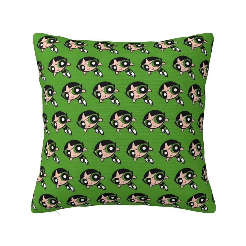 Custom Fashion The P-PowerPuffs Girls Cushion Covers 40x40cm Soft Cartoons Pillow Case for Car Square Pillowcase