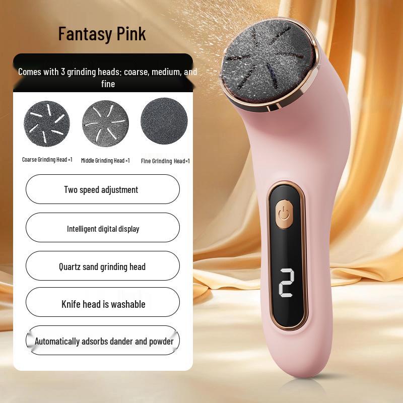 Wasserdichte elektrische Fußfeile & Hornhautentferner mit Staubsauger zur Pflege abgestorbener Haut