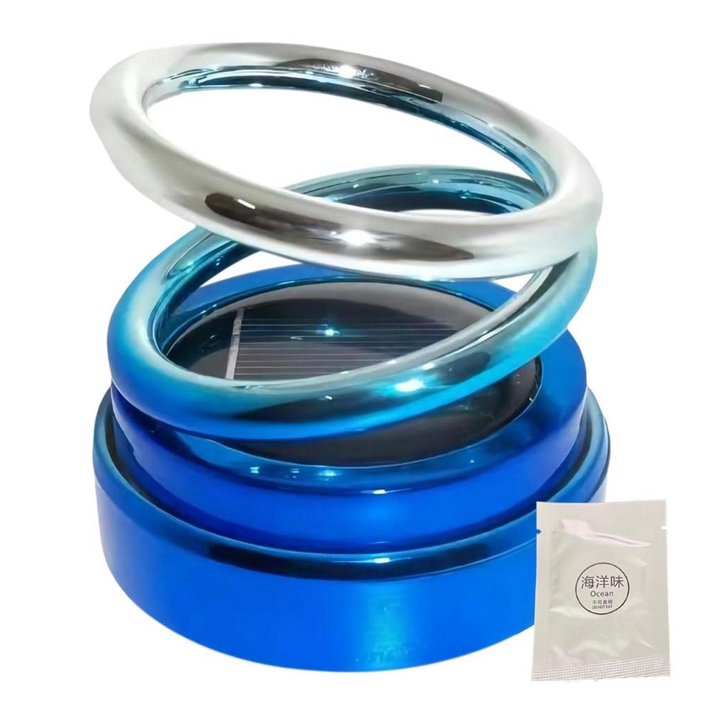 Solar Car Air Freshener Car Aromatherapy 360 Degree Rotation Perfume Fragrance Auto Flavoring Car Interior Decor Accessories