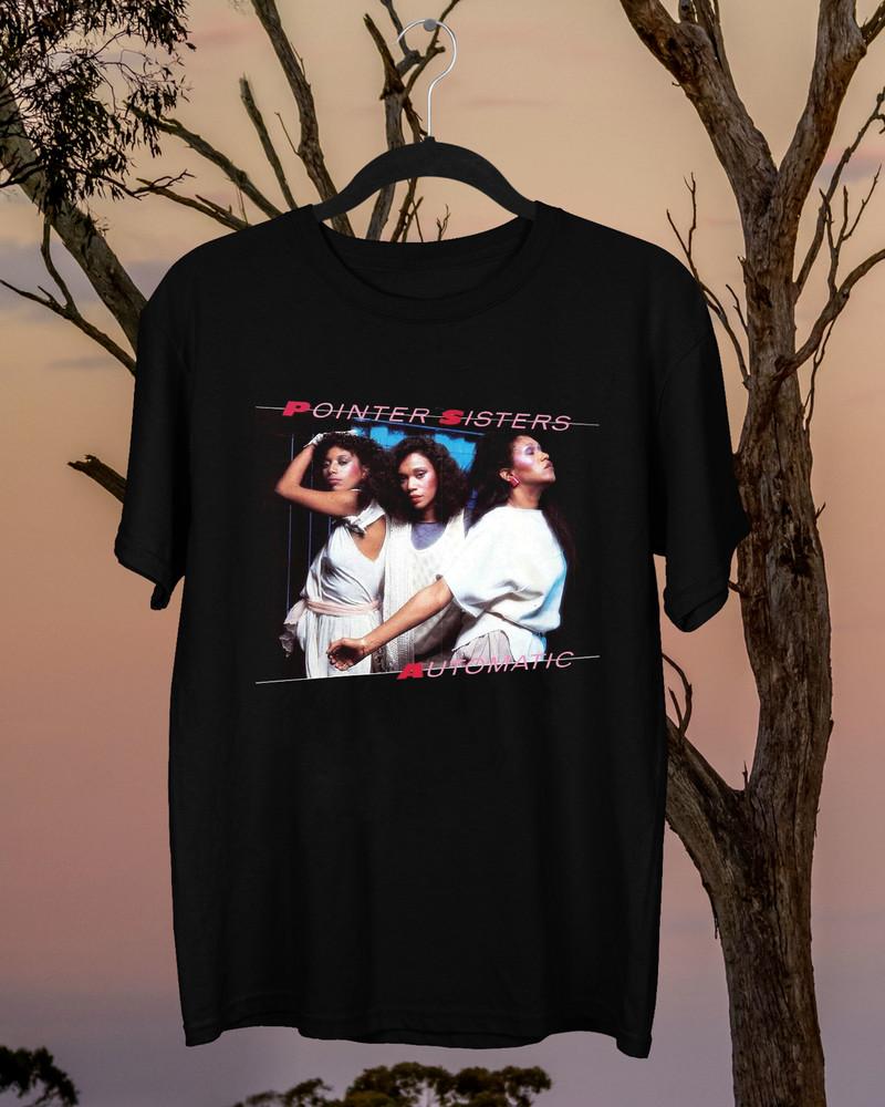Anita Pointer Pointer Sisters - Automatic 1984 Black All Size Shirt Unisex T-Shirt M