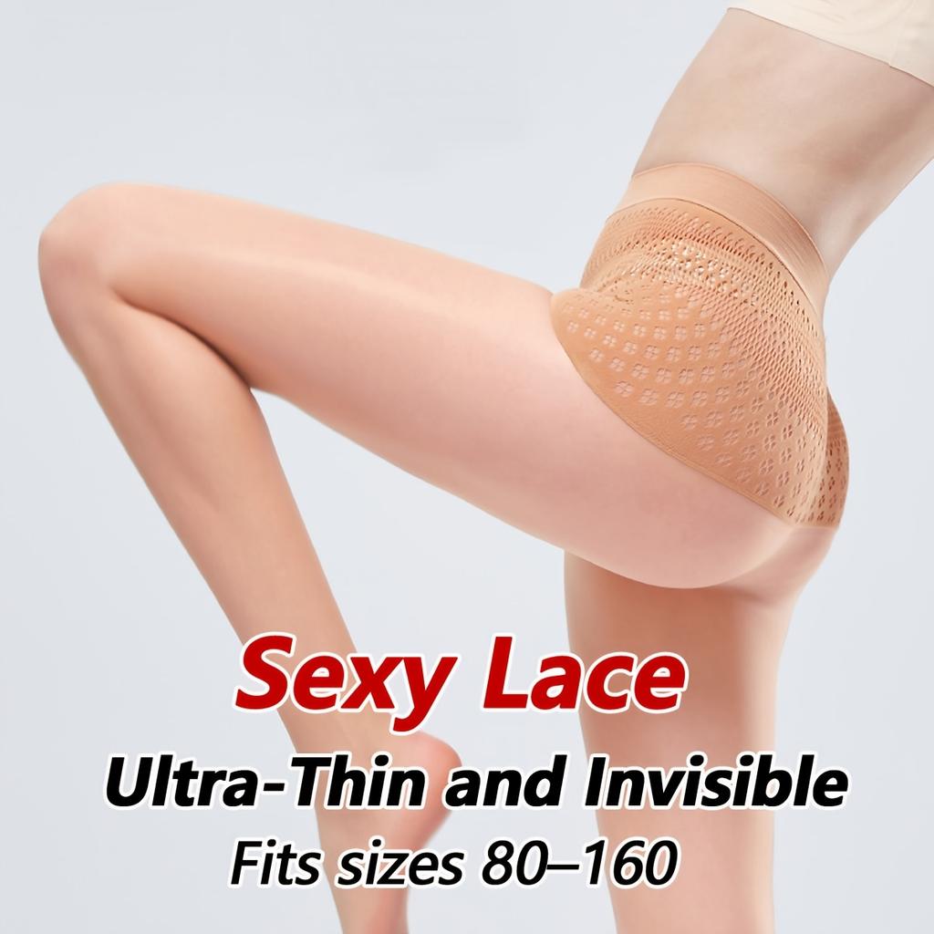 Breathable Pantyhose Control Top,1D Ultra Sheer Seamless Pantyhose, Super Invisible,Super Stretchy,Fits Sizes 80-160 Pounds