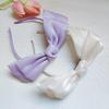 1Pcs Hair Accessories Spring/Summer Girl Glossy Bow Bezel Headband Solid Color Hair Band For Women