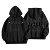 Unisex Lightweight Long-Sleeve Printed Hooded Pullover Sweatshirt