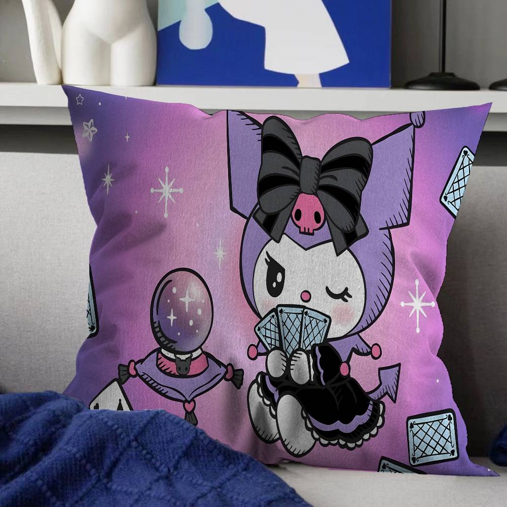 

Cute Cartoon K-Kuromi Pillowcases Home Bedding Decorative Pillow Cover Wedding Super Soft Pillow Case 12x12Inch