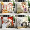 Anime Kamisama Kiss Cushion Cover Cushion Cover Set 4Pcs 50X50 45X45 40X40 Pillowcase Decorative Sofa Home Decor