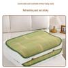 Free Shipping: Summer Bamboo Rattan Pillow Pair - Cool Green Ice Mat with Pillowcase
