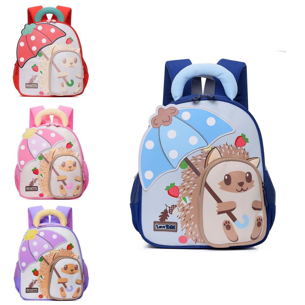 Fun And Playful Cartoon Hedgehog Backpack For Children Lightweight And Comfortable School Bag