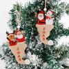 Playful Christmas Wooden Ornaments Featuring Santa And Snowman Hats For Joyous Celebrations Holiday