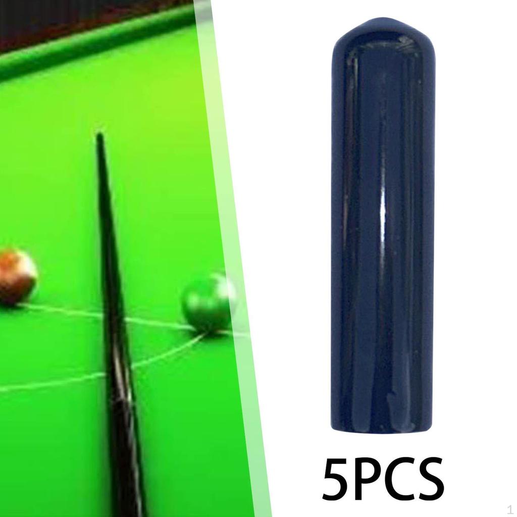 5 Pack of Billiard Cue Tip Covers for Club Use