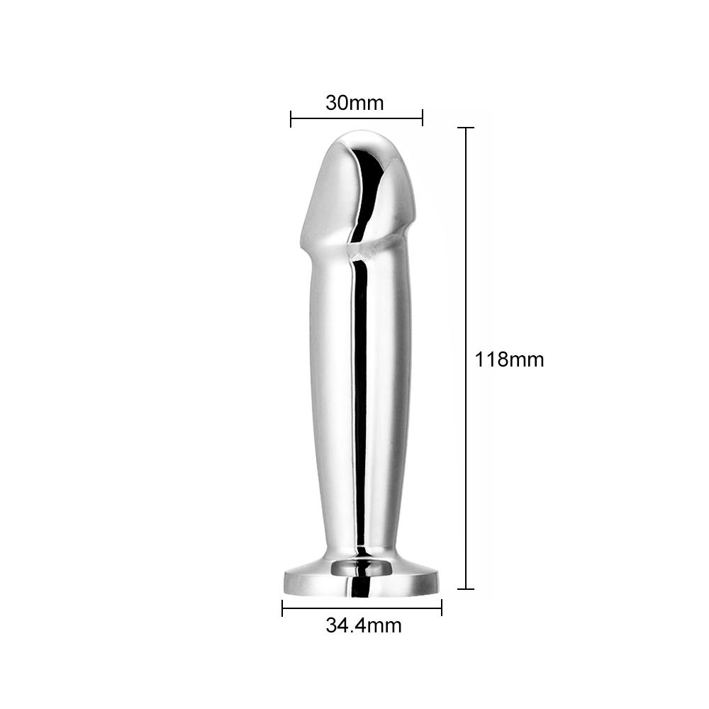 10 Frequency Vibration Charging Butt Plug Prostate Massage Vibrator Stainless Steel Anal Vibrators Adults Sex Toy For Men Women