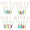 5PCS Multiple Color Balsa Wood Fishing Float Bobber Bite Indicator Angling Equipment