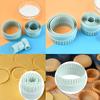 Scallop Edge Pastry Cutter, Stainless Steel Baking Ring Molds, For Cooking, Meat Shaping, Pudding, Easy Processing & Safe Use, Oven Safe Biscuit
