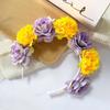Vintage Floral Headband Romantic Bohemian Hair Accessories Colorful Artificial Flower Crown  Party