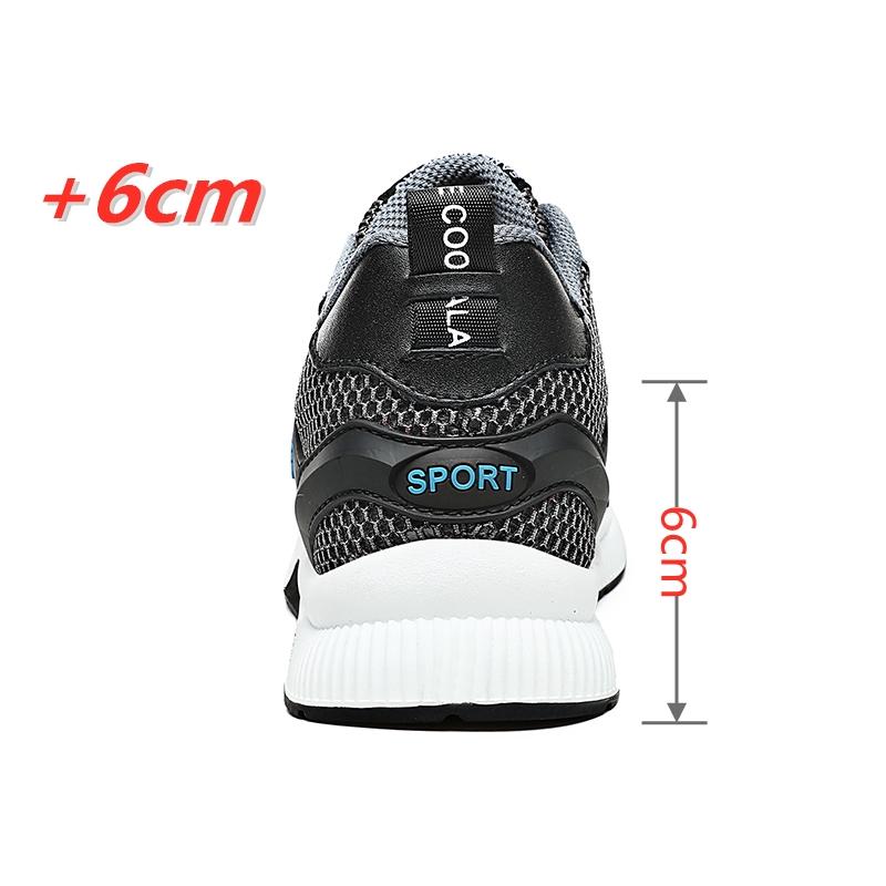 Fashion FUQIAO Men Invisible Height Increasing Shoes Man Elevator Shoes Insole 6CM Sport Shoes Lift Casual Sneakers