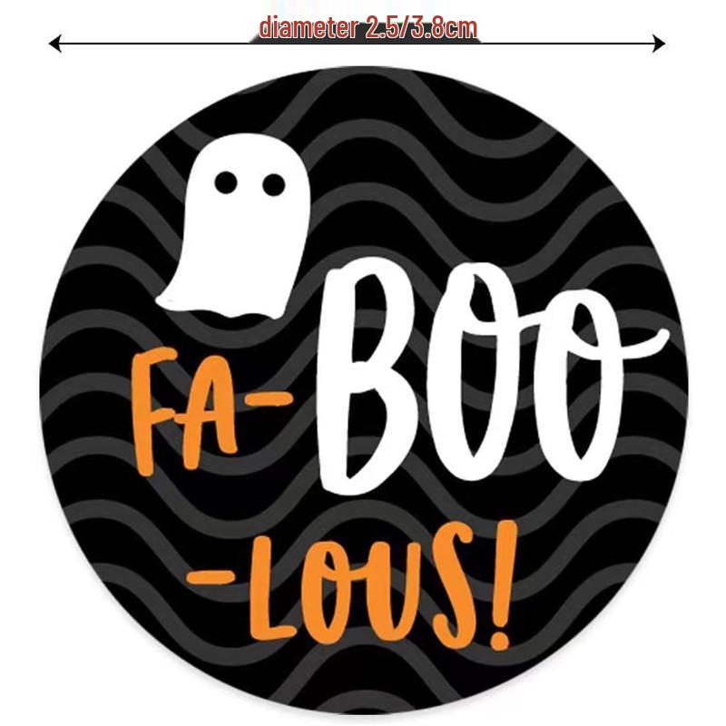 500 Halloween Cartoon Self-Adhesive Stickers: Funny Decoration Labels for Kids' Holiday Activities