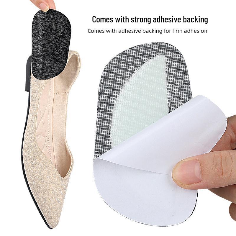Latex Leather Arch Support Pad: Soft, Self-Adhesive, Anti-Abrasion Insole for Flat Arch, Valgus, and Varus Support