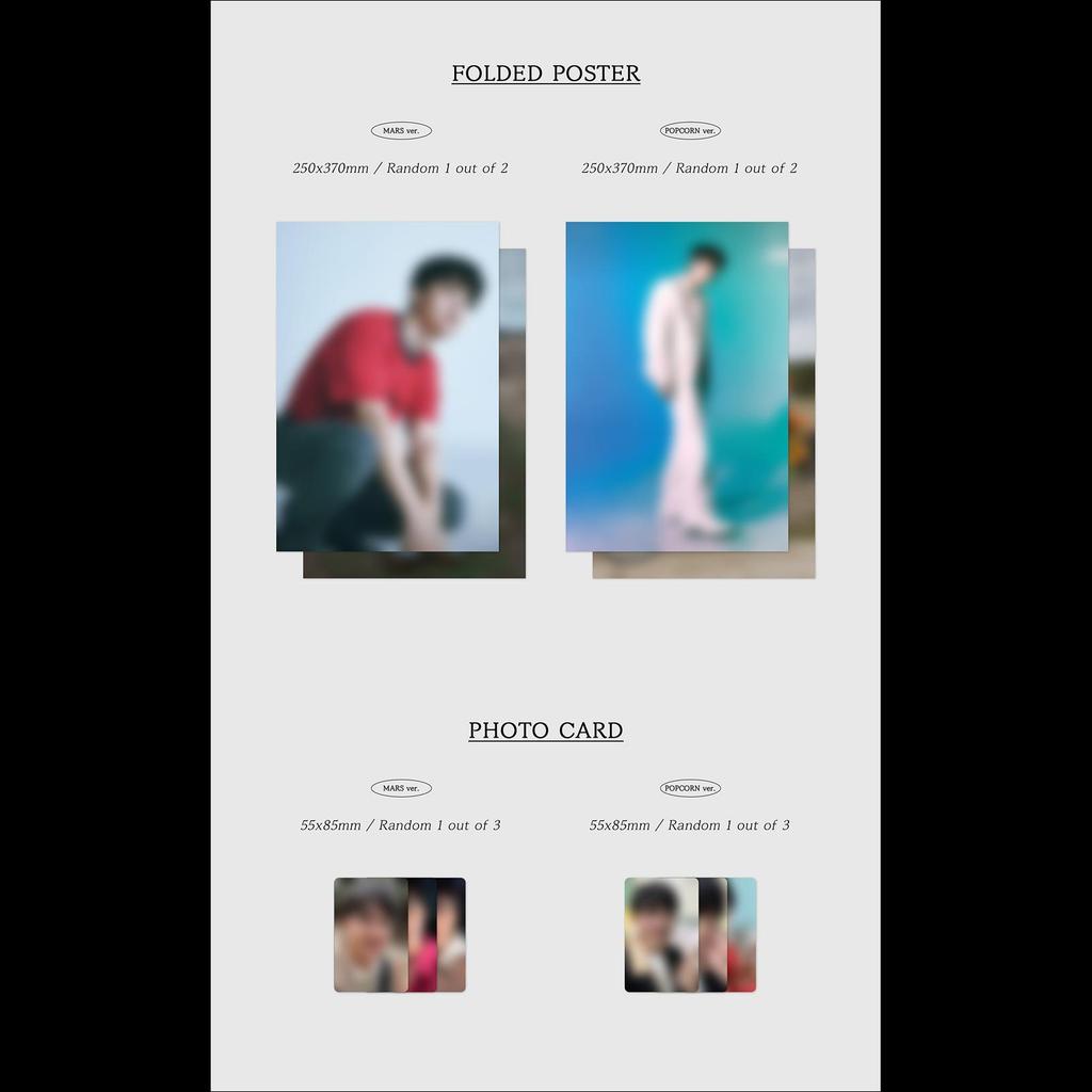 D.O.(EXO) - BLOSSOM 3rd Mini Album (Mars Ver. / Popcorn Ver.)