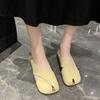 Baotou Half Slippers Women's Outer Wear 2025 Summer New Korean Version Flat Cool Slippers Lazy Fashion Muller Shoes Women