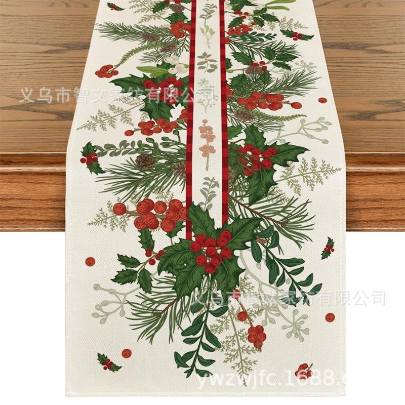 Weihnachts-Tischläufer Winter-Tischläufer Dekoration Tischläufer