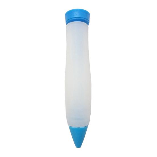 

Baking Decoration Pen Thickened Silicone Piping Pen Reusable Chocolate Jam Dressing Pen for Baking And Salad Food синій