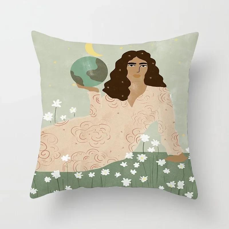 Office Sofa Cushion Cover Matisse Style Camera Record Player Printed Pillow Cover Luxury Home Decor Cushion Cover