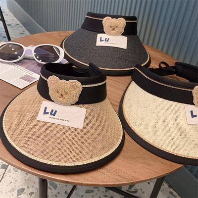Elegante Cappello da Sole a Tesa Larga per Bambini - Cappello con Protezione Solare per Bambini, Bambine e Neonati con Protezione Solare in Gomma Nera