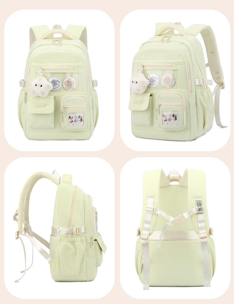 ZESU Korean Backpack, Large Capacity, for High School Students, Women, and Girls, Perfect for Commuting, Elementary School, and Casual Use, Perfect