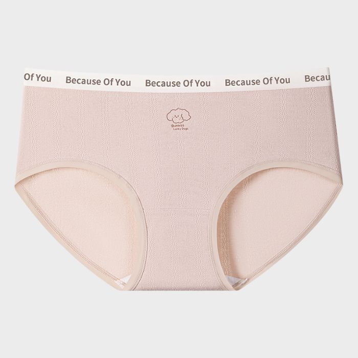 

Girl Spring and Autumn Sweet Playful Puppy Letter Waist Edge Pure Cotton Without Trace Does Not Clip Hip Briefs XL