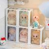 1 Stück Transparente Displaybox Blindbox Organizer Glas Aufbewahrungsboxen für Figuren Vitrine für Baumwollpuppen Ausstellschrank