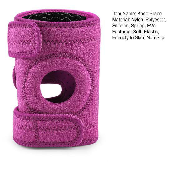 Orteza stawu kolanowego Stabilizator rzepki z regulowanym zapięciem na taśmę. Miękka, antypoślizgowa konstrukcja