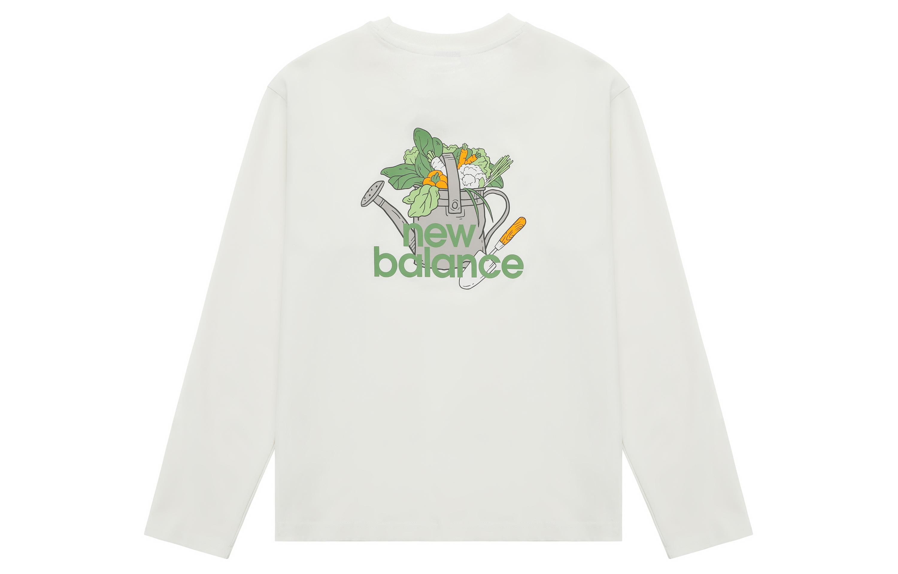 New Balance Drop Shoulder Sleeve T Shirt Unisex White AMT31329-CIC L