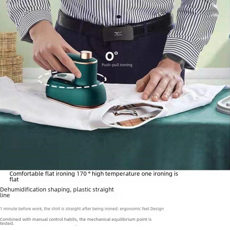 Compact Folding Handheld Iron with Water Spray for Home and Dormitory Use