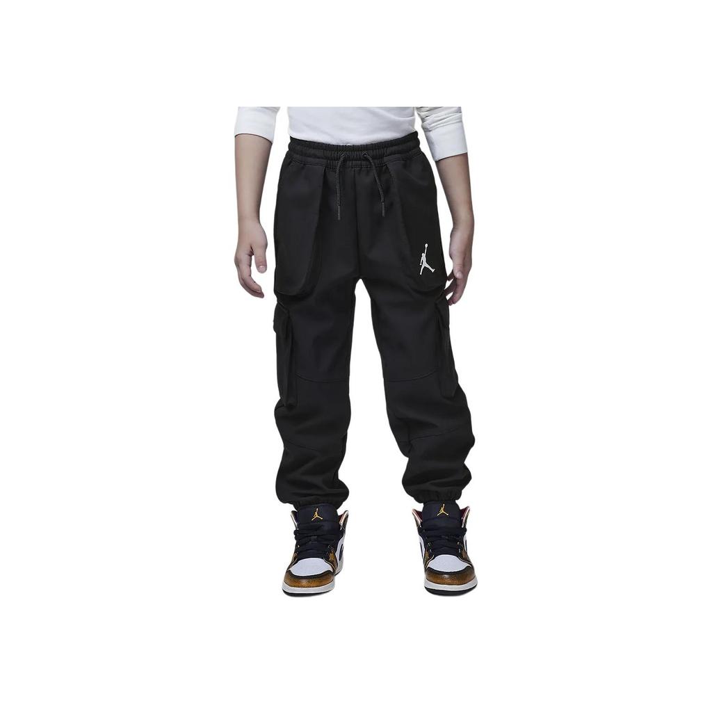 Jordan Fashion Versatile Comfortable Fleece Cargo Pants Kids bottoms Black FZ1965-010