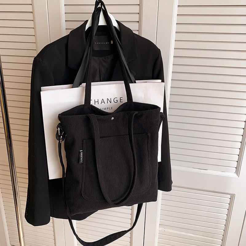 

Large capacity fashion casual bag autumn and winter new versatile shoulder messenger bag tote bag tide чёрный