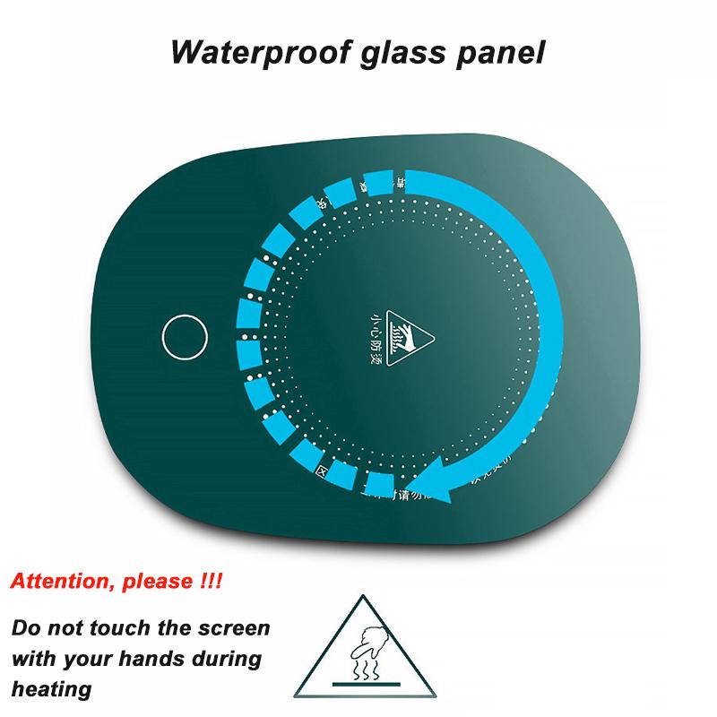 USB Aufladbarer Tassenwärmer Warme Suppentassen Kaffeetasse mit Deckel und Geschenkbox Aufbewahrungstaschen-Set Keramiktasse mit Edelstahllöffel Kaffeetassen