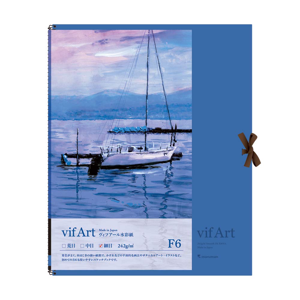 

Альбом для ескізів Maruman F6 Папір для акварелі Vifuar Fine 15 аркушів S36VA