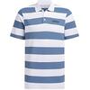 Pique Stripe Polo Shirt Asia Sizing 'Blue White' Men's JI9058