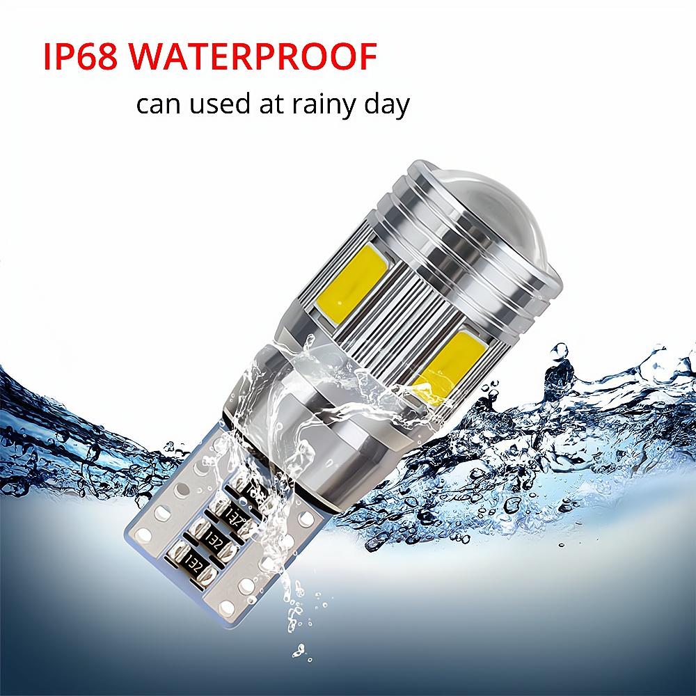 2X Multiple Color Car T10 5630 6SMD Canbus 194 W5W Auto Turn Signal Side Lamp License Plate Trunk Parking LED Dome Reading Light