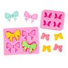 Bowknot Molds DIY Epoxy Resin Molds Silicone Molds Cake Molds Chocolate Molds Baking Molds for Fondant Decoration