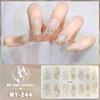 Three-dimensional Waterproof No-bake Gel Nail Polish Film Full Sticker European and American Sexy Nail Film Paper Nail Film Paper